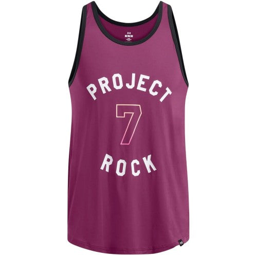 Front - Under Armour Mens Project Rock Scoop Neck Tank Top