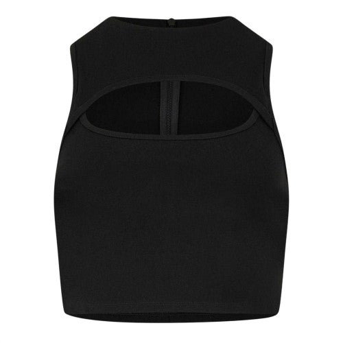 Front - Jack Wills Womens/Ladies Plain Cut Out Slim Tank Top