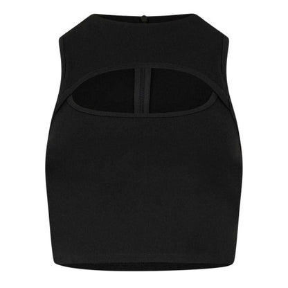 Front - Jack Wills Womens/Ladies Plain Cut Out Slim Tank Top