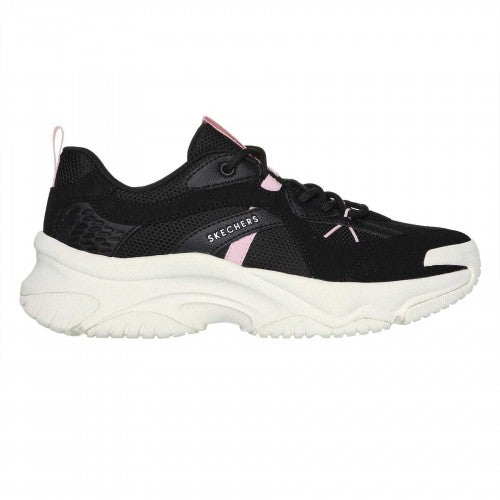 Front - Skechers Womens/Ladies Suede Trim Trainers