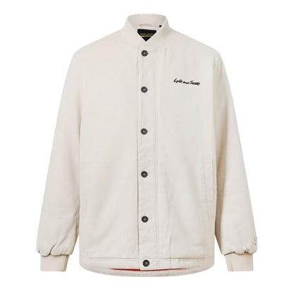Front - Lyle & Scott Mens Logo Wadded Jacket