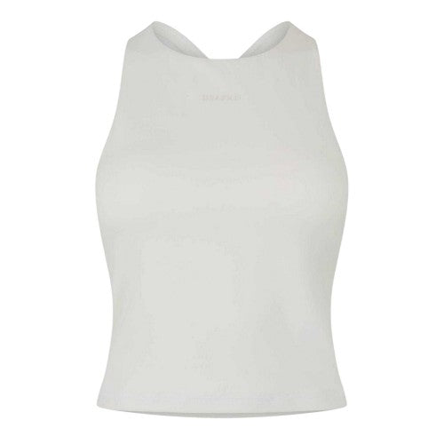Front - USA Pro Womens/Ladies Plain Cross Back Slim Tank Top