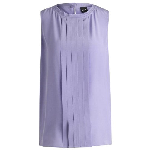 Front - Boss Womens/Ladies Jewel Collared Regular Sleeveless Blouse