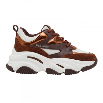Front - Steve Madden Womens/Ladies Progressive Suede Chunky Sole Trainers