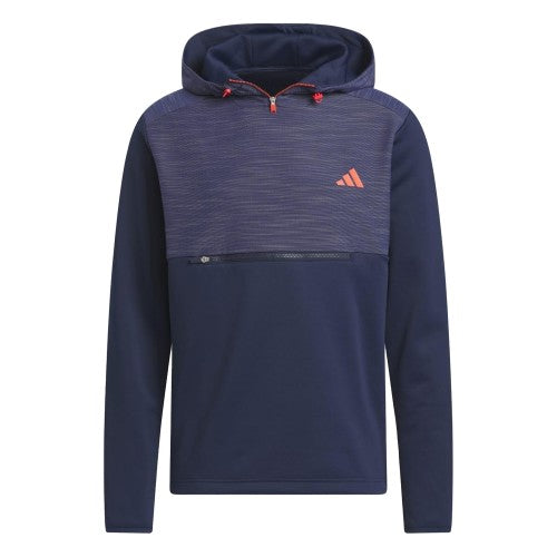 Front - Adidas Mens Textured Waterproof Jacket