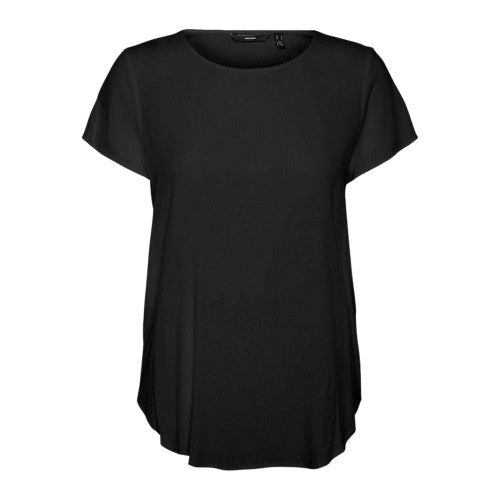 Front - Vero Moda Womens/Ladies Crew Neck Short-Sleeved Blouse