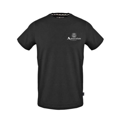 Front - Aquascutum Mens Crew Neck Regular Short-Sleeved T-Shirt