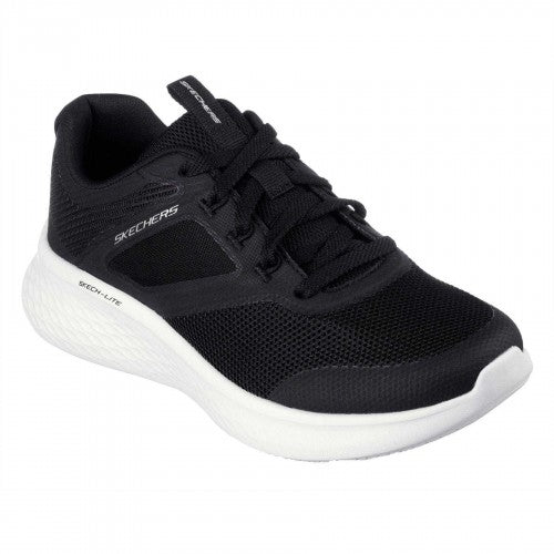 Front - Skechers Womens/Ladies Hotmelt Mesh Lace Up Trainers