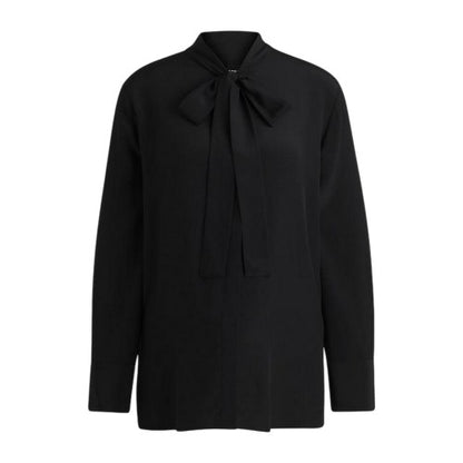 Front - Boss Womens/Ladies Tie Neck Long-Sleeved Blouse