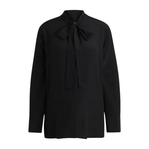 Front - Boss Womens/Ladies Tie Neck Long-Sleeved Blouse