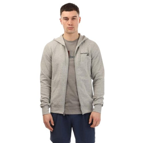 Front - New Balance Mens Classic Core Full Zip Hoodie
