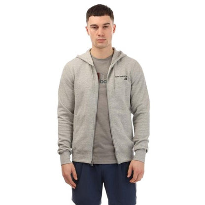 Front - New Balance Mens Classic Core Full Zip Hoodie