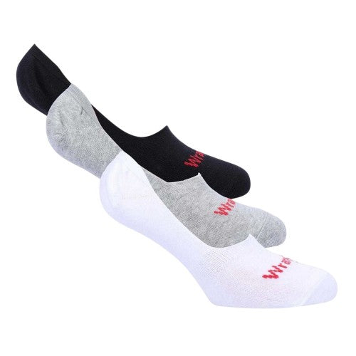 Front - Wrangler Unisex Adult No-Show Socks (Pack of 3)