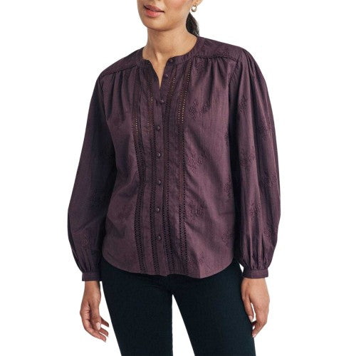 Front - Nobody´s Child Womens/Ladies Floral Embroidered Blouse
