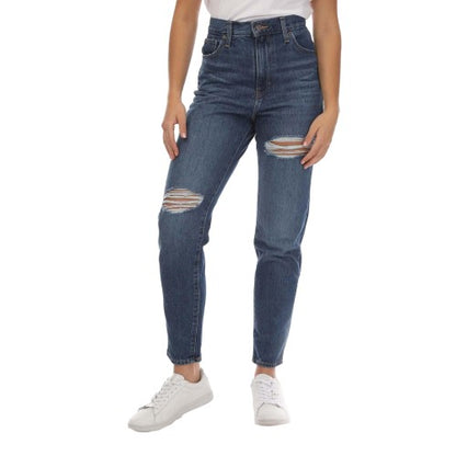 Front - Levis Womens/Ladies High Waist Mom Jeans