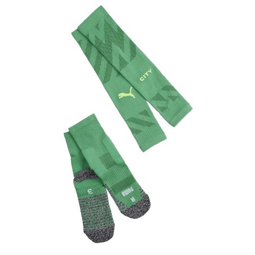Front - Puma Childrens/Kids Manchester City FC Knee-High Football Socks