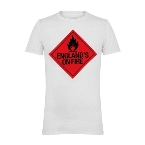 Front - AWD Mens On Fire Printed T-Shirt
