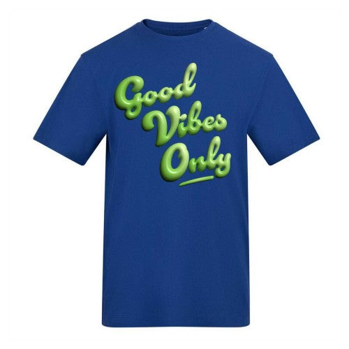 Front - AWD Unisex Adult Good Vibes Only T-Shirt
