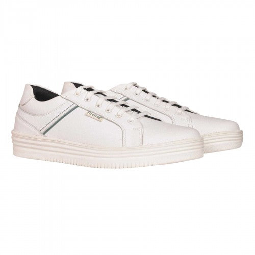Front - Firetrap Mens Wolf Leather Cushioned Trainers