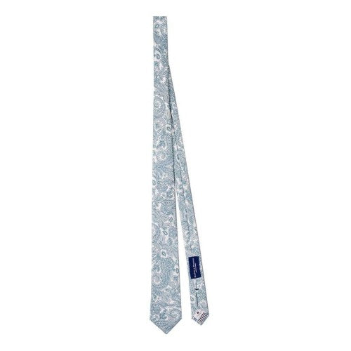 Front - Haines and Bonner Mens Paisley Silk Twill Tie