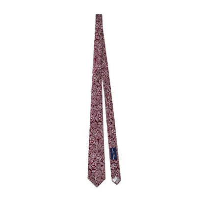 Front - Haines and Bonner Mens Floral Silk Twill Formal Tie