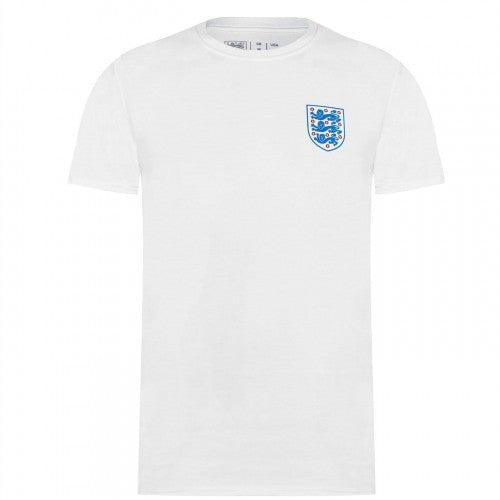 Front - England FA Mens Crest Cotton T-Shirt