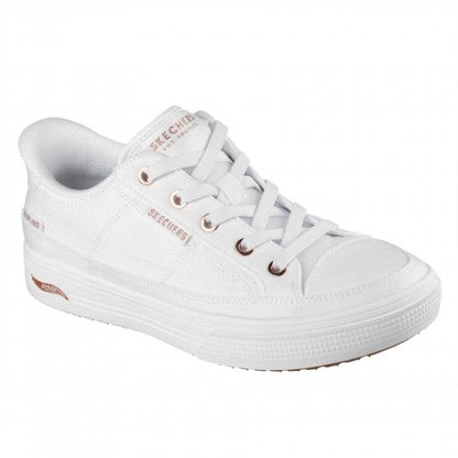 Front - Skechers Womens/Ladies Arcade - Meet Ya There Canvas Trainers