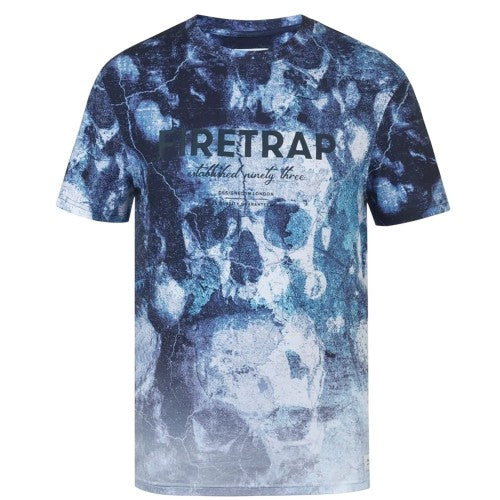 Front - Firetrap Mens Skull T-Shirt