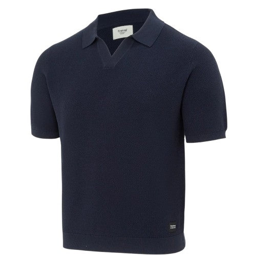 Front - Firetrap Mens Textured Collared Polo Shirt