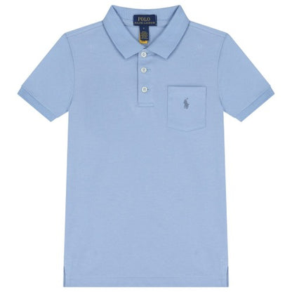 Front - Ralph Lauren Childrens/Kids Embroidered Pocket Regular Polo Shirt