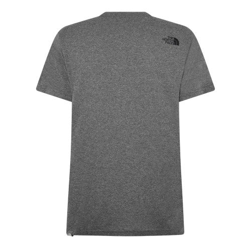 Grey Heather - Back - The North Face Mens Simple Dome Regular T-Shirt