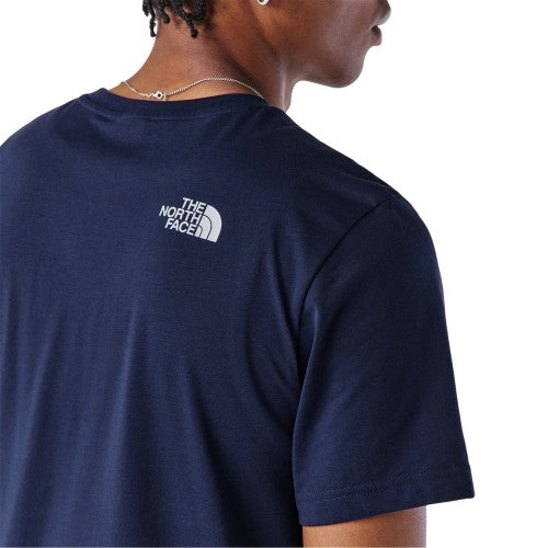Navy - Side - The North Face Mens Simple Dome Regular T-Shirt