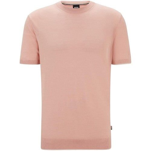 Front - Boss Mens Tramonte Knitted T-Shirt
