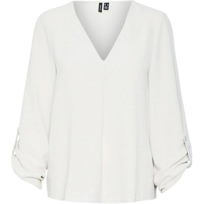 Front - Vero Moda Womens/Ladies V Neck Long-Sleeved Blouse