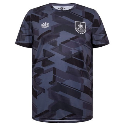 Front - Umbro Mens Wu Ju Burnley FC Crew Neck T-Shirt
