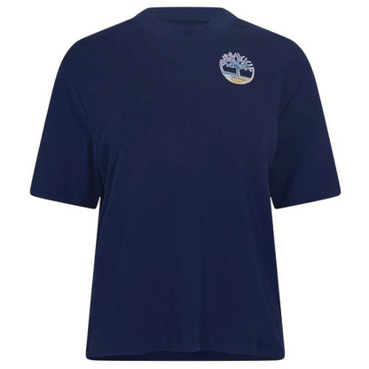 Front - Timberland Womens/Ladies Logo Crew Neck T-Shirt