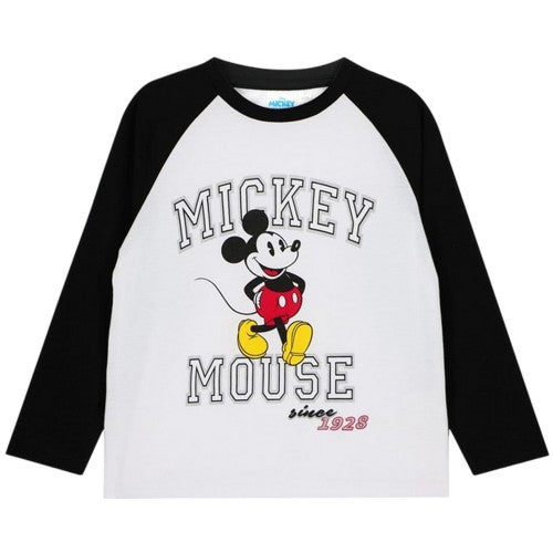 Front - Mickey Mouse Baby Long-Sleeved T-Shirt
