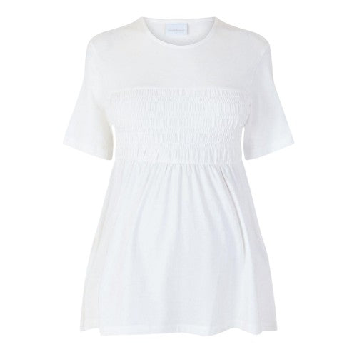 Front - Mamalicious Womens/Ladies Shirred Maternity T-Shirt Dress