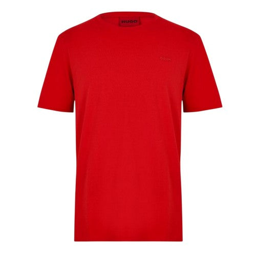 Front - Hugo Mens Small Logo Crew Neck T-Shirt