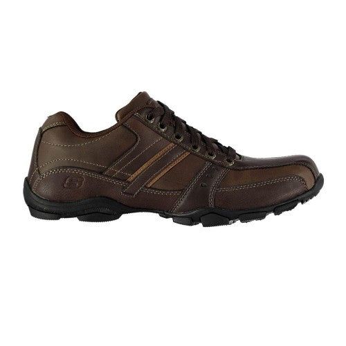 Front - Skechers Mens Marter Leather Casual Shoes