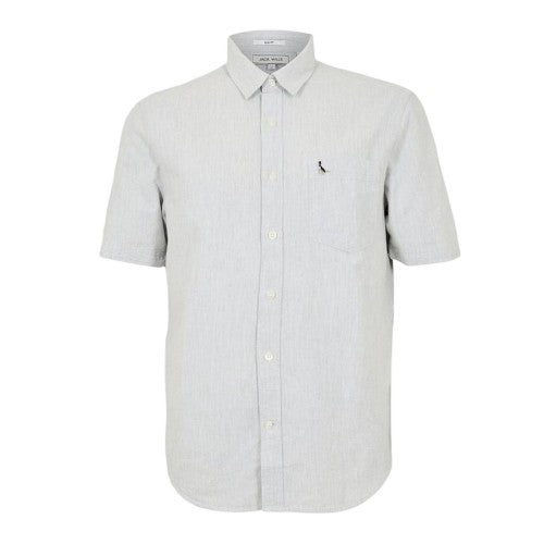 Front - Jack Wills Mens Stableton Classic Oxford Button-Down Shirt
