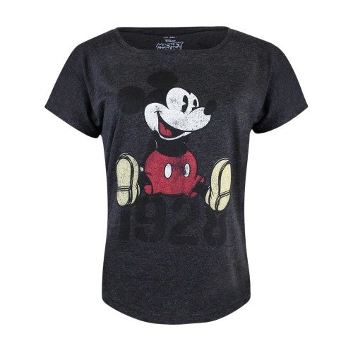Front - Mickey Mouse Womens/Ladies Scoop Neck T-Shirt