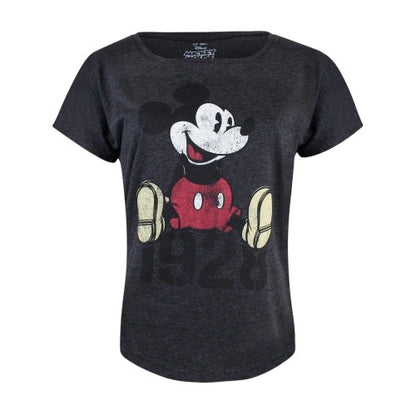 Front - Mickey Mouse Womens/Ladies Scoop Neck T-Shirt