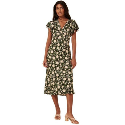 Front - Nobody´s Child Womens/Ladies Martha Floral V Neck Midi Dress