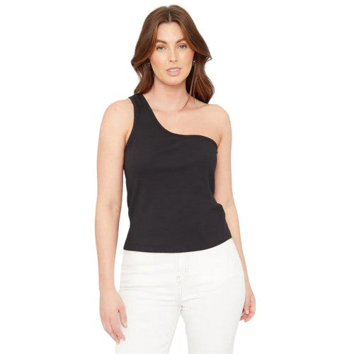 Front - Be You Womens/Ladies Ribbed One Shoulder Top