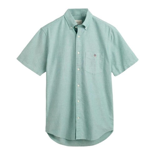 Front - Gant Mens Classic Oxford Short-Sleeved Button-Down Shirt