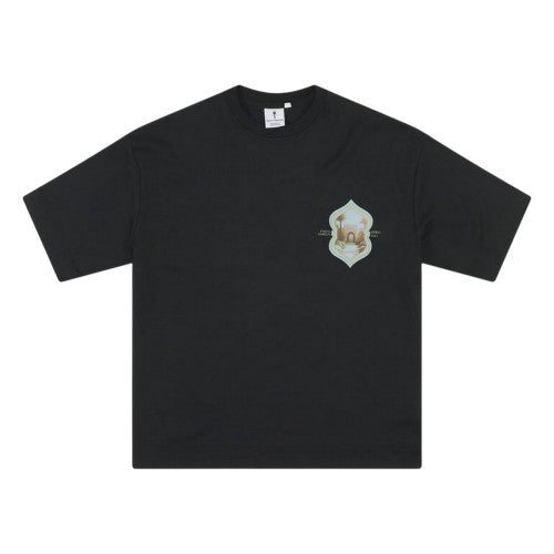 Front - Rose London Mens Morelos Crew Neck Oversized T-Shirt