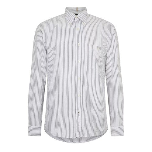 Front - Boss Mens S-Roan Oxford Long-Sleeved Button-Down Shirt