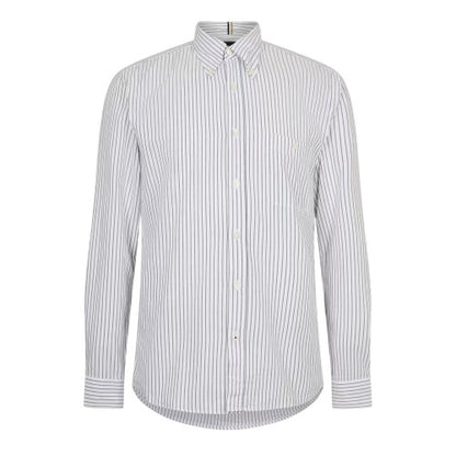 Front - Boss Mens S-Roan Oxford Long-Sleeved Button-Down Shirt