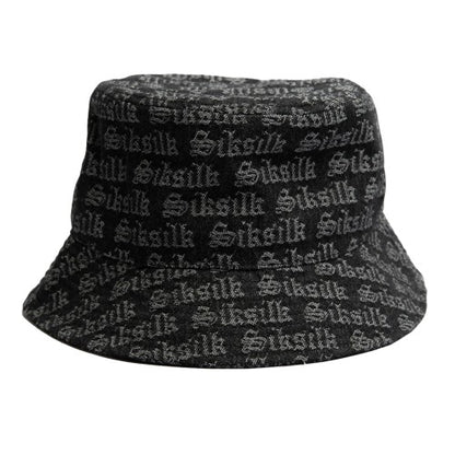 Front - SikSilk Jacquard Denim Bucket Hat